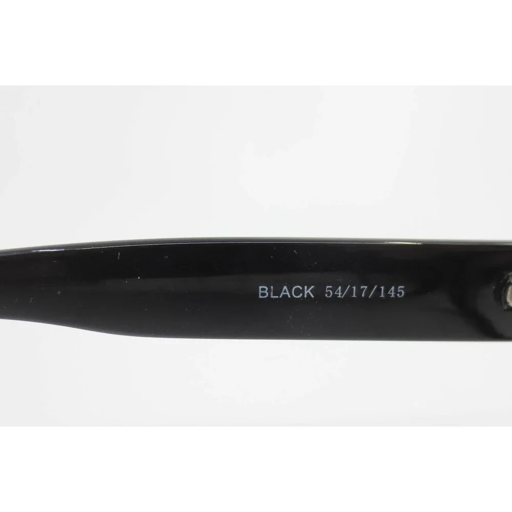 Modern Slick Eyeglasses Black Rectangular Full Rim Frames 54/17/145 39088